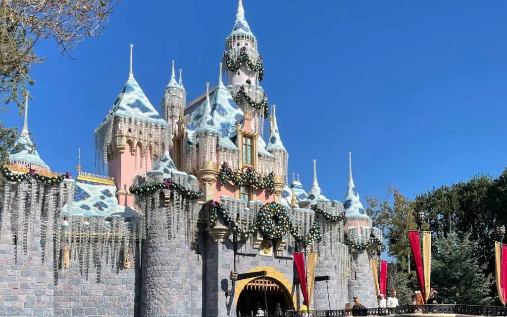 Disneyland Holiday Castle view