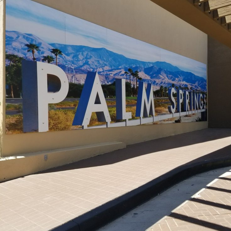 Disney Cotino Housing Community - a view of the Palm Springs airport sign