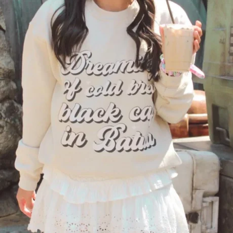 Black Caf and Batuu Disney Galaxy's Edge Sweatshirt